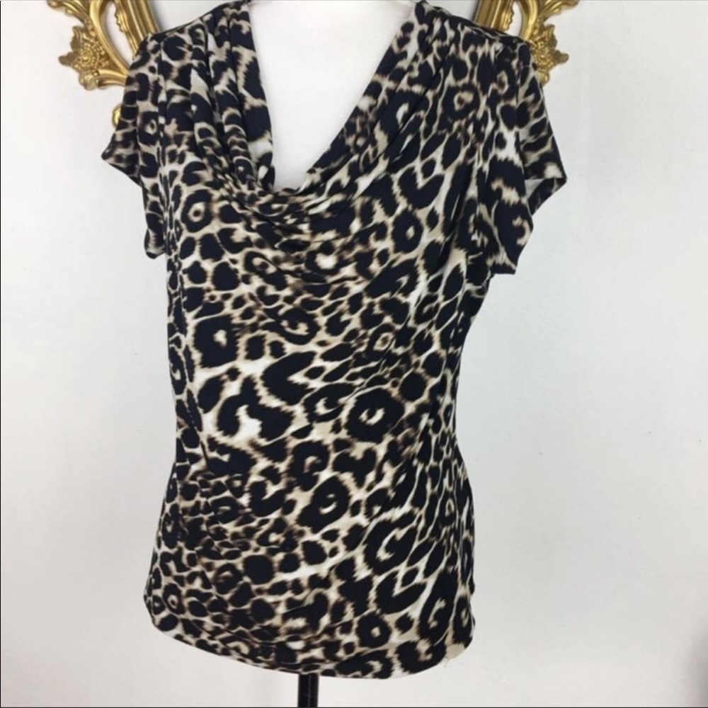 Calvin Klein leopard print blouse